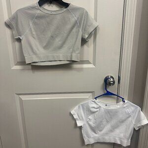 Two workout crop tops